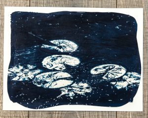 Lily Pads Print Cyanotype