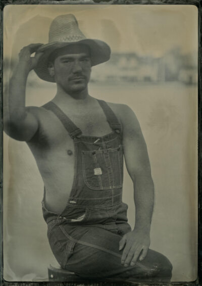 Classic Tintype Portrait on a Winter Day