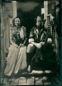 Victorian tintype of country musicians