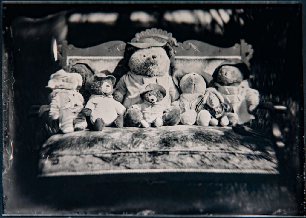 Padding Bear family tintype