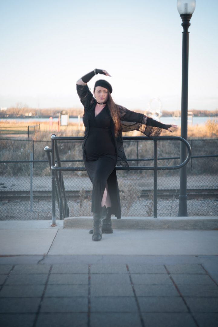 model portrait with a Helios 44 lens