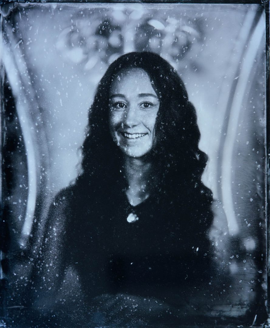 10x12 Ambrotype of a circus performer