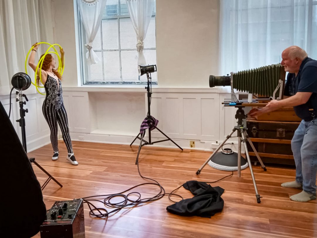 Wet Plate Collodion session - behind the scenes