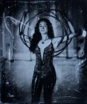 Tintype of a circus performer